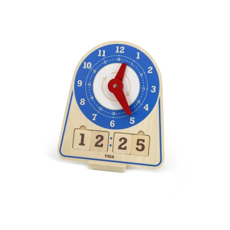 Viga 44547 Drewniany zegar - nauka godzin