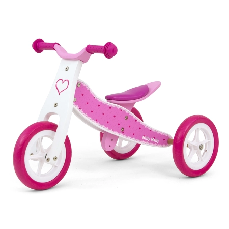Milly Mally Jeździk 2w1 Cool Hearts