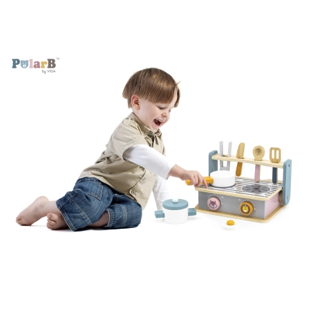 Viga 44032 PolarB Drewniana kuchenka turystyczna z akcesoriami