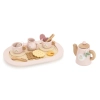 Viga 44267 PolarB Drewniany zestaw do kawy i herbaty - pink