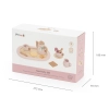 Viga 44267 PolarB Drewniany zestaw do kawy i herbaty - pink