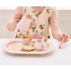 Viga 44267 PolarB Drewniany zestaw do kawy i herbaty - pink
