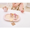 Viga 44267 PolarB Drewniany zestaw do kawy i herbaty - pink