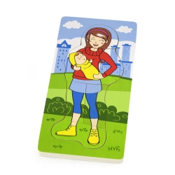Viga 50405 Puzzle Drewniane - jak rośnie dzidziuś