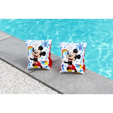 Bestway 91002 Disney Rękawki do nauki pływania Mickey i Przyjaciele 23cm x 15cm