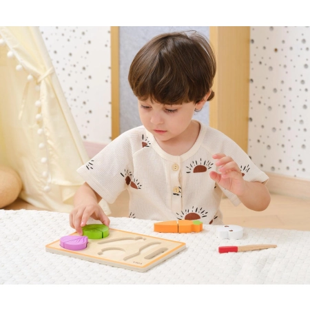 Viga 44790 Drewniana Zabawa w krojenie – kolorowe warzywa