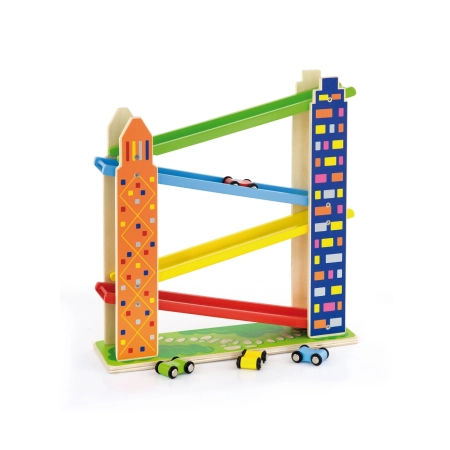 Viga 50981 Drewniana Zjeżdżalnia samochodowa- miasto
