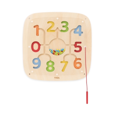 Viga 44811FSC Drewniana Tablica edukacyjna - magnetyczna zabawa z liczbami