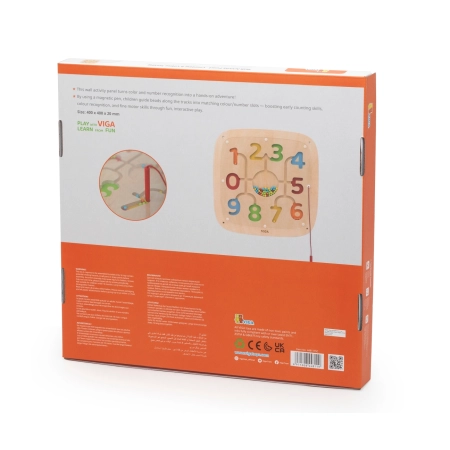 Viga 44811FSC Drewniana Tablica edukacyjna - magnetyczna zabawa z liczbami