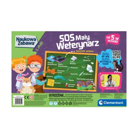 Clementoni Naukowa Zabawa Lab 50712 S.O.S Mały Weterynarz