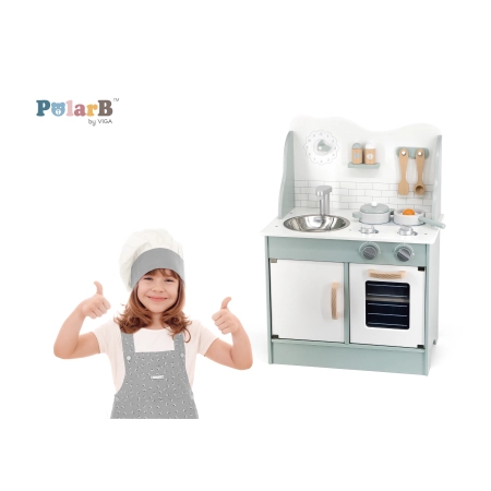Viga 44048 PolarB Drewniana Kuchnia z akcesoriami eco mint