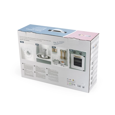 Viga 44048 PolarB Drewniana Kuchnia z akcesoriami eco mint