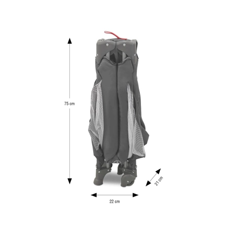 Milly Mally Łóżeczko turystyczne Mirage Dark Grey