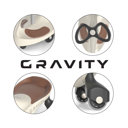 Milly Mally Jeździk Grawitacyjny Gravity Beige Brown