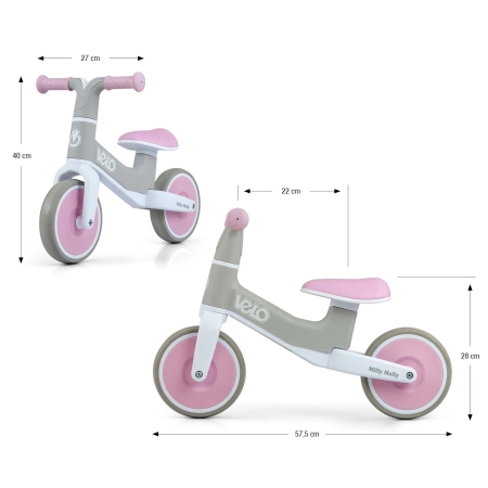 Milly Mally Rowerek Biegowy Velo Pink