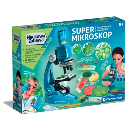 Clementoni Naukowa Zabawa Lab 50755 Super Mikroskop