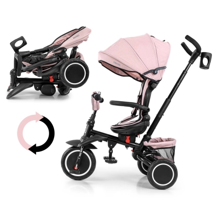 Milly Mally Rowerek Trójkołowy Stanley Rubber New Pink