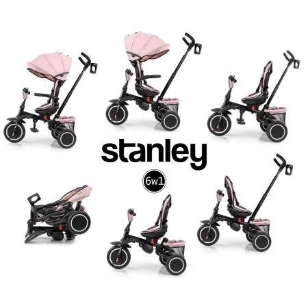 Milly Mally Rowerek Trójkołowy Stanley Rubber New Pink