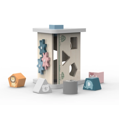 Viga Drewniany Edukacyjny Sorter 5w1