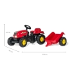 Rolly Toys 012121 Traktor Rolly Kid z przeczepą Czerwony