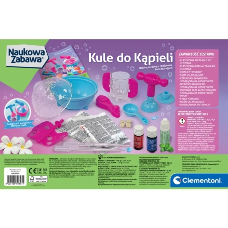 Clementoni 50397 Naukowa Zabawa Lab Kule Do Kąpieli