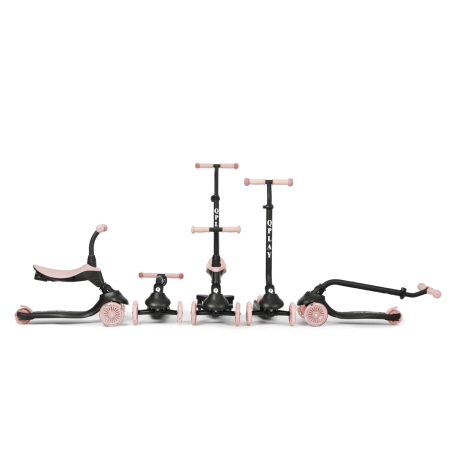 Qplay Hulajnoga Sema Evo 3w1 Coral Pink