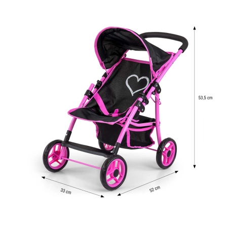 Milly Mally Wózek dla lalek Natalie Prestige Black