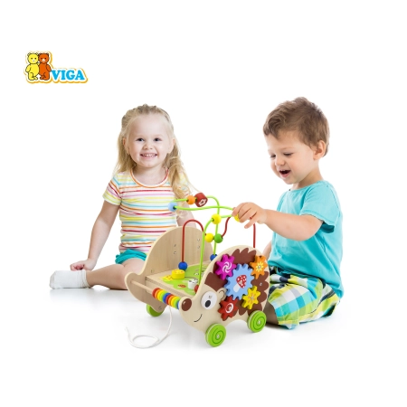 Viga 50012 Drewniany Edukacyjny Zwierz Jeż 4 w 1