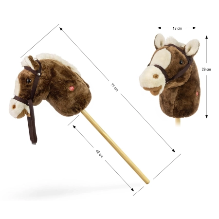 Milly Mally Hobby Koń na Kiju Dark Brown