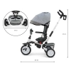 Milly Mally Rowerek Trójkołowy 6w1 Stanley Rubber Grey