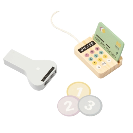 Tooky Toy TP543 Drewniana kasa sklepowa
