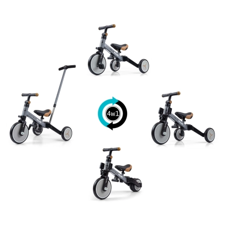 Milly Mally Rowerek 4w1 Optimus Plus Grey