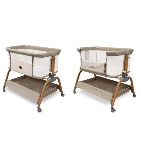 Milly Mally Łóżeczko Dostawne Nino Beige