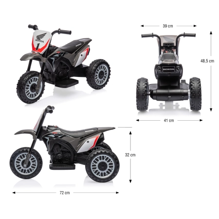 Pojazd na akumulator Motocykl HONDA CRF 450R Grey