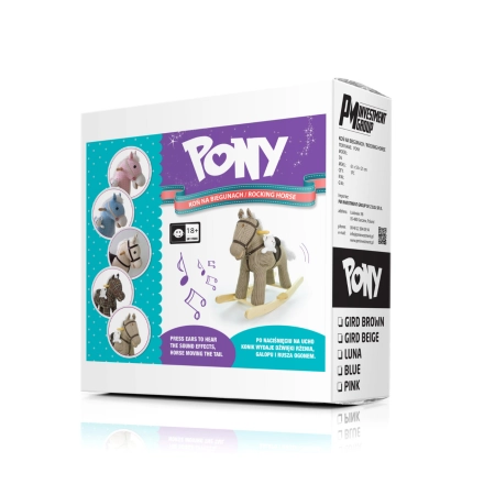 Milly Mally Koń na biegunach pluszowy Pony Bruno