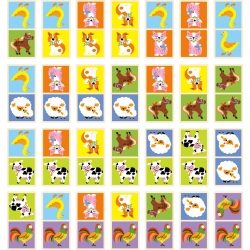 Viga 51306 Drewniana Gra domino - farma