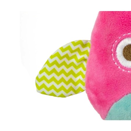 Zawieszka pluszowa Sówka - Happy owl - 2552 PINK