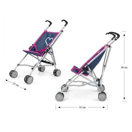 Milly Mally Wózek dla lalek Julia Prestige Navy