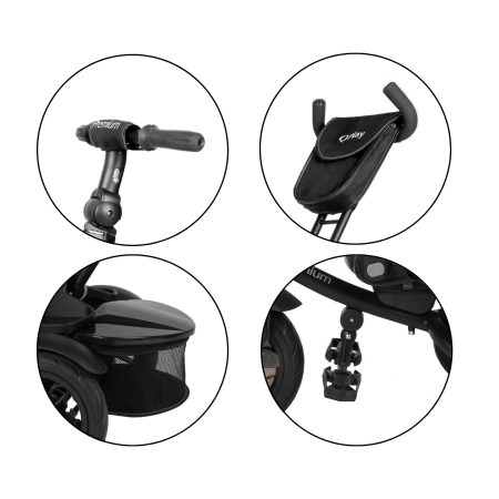 Qplay Rowerek Trójkołowy Premium Black