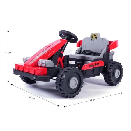 Milly Mally Pojazd na akumulator Prime 2w1 Red