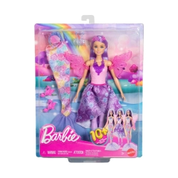 Mattel JCP74 Barbie Magiczna Lalka Lalka Wróżka Syrenka z Ubrankami