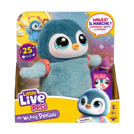 Moose Toys 26535 Little Live Pets Interaktywny Pingwin Waddles