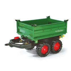 Rolly Toys 122202 Przyczepa Rolly - Mega Trailer Ciemno Zielona Koła 2-osie
