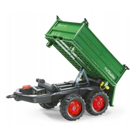 Rolly Toys 122202 Przyczepa Rolly - Mega Trailer Ciemno Zielona Koła 2-osie