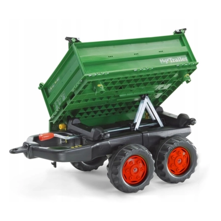 Rolly Toys 122202 Przyczepa Rolly - Mega Trailer Ciemno Zielona Koła 2-osie