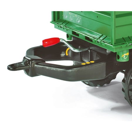Rolly Toys 122202 Przyczepa Rolly - Mega Trailer Ciemno Zielona Koła 2-osie