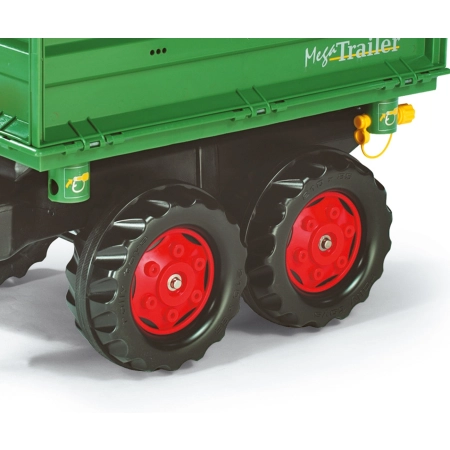 Rolly Toys 122202 Przyczepa Rolly - Mega Trailer Ciemno Zielona Koła 2-osie