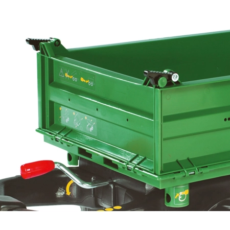 Rolly Toys 122202 Przyczepa Rolly - Mega Trailer Ciemno Zielona Koła 2-osie