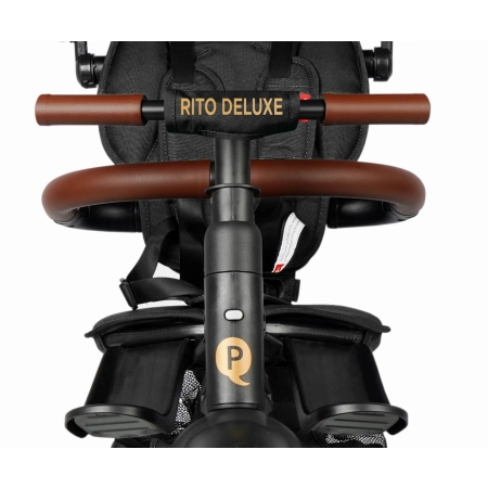 Qplay Rowerek Trójkołowy Rito Deluxe Rubber Black