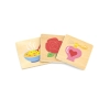 Viga 44507 Drewniane Puzzle - zestaw do nauki zmysłów